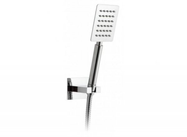 Vado Aquablade Square Mini Shower Kit with Integrated Outlet and Bracket & Hose