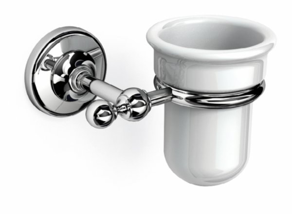 Origins Living Albany Tumbler Holder - Chrome/White