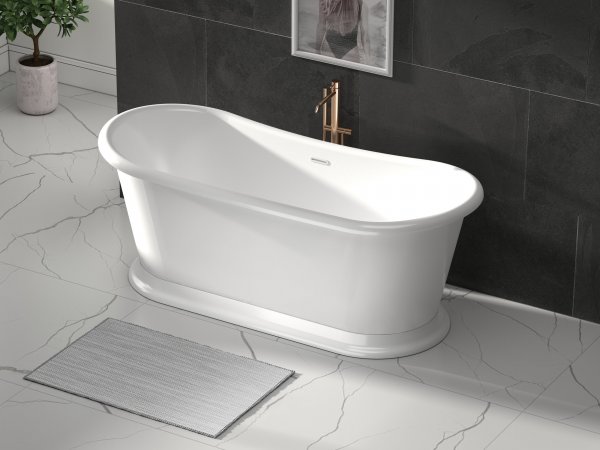 Purity Collection Audrey 1580mm Freestanding Bath