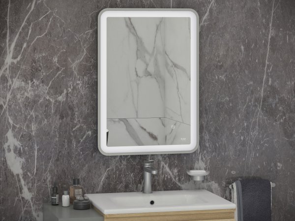 RAK Art Soft 600x800mm Led Illuminated Mirror - Chrome