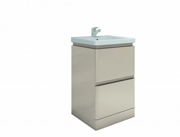 RAK Resort 550mm Floor Standing Basin Unit - Matt Stone