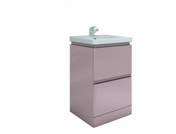 RAK Resort 550mm Floor Standing Basin Unit - Matt Mushroom