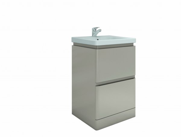 RAK Resort 550mm Floor Standing Basin Unit - Matt Grey