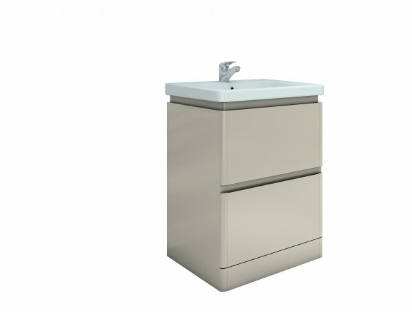 RAK Resort 650mm Floor Standing Basin Unit - Matt Stone