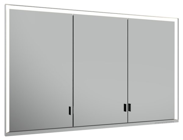 Keuco Royal Lumos 1200 x 735 x 165mm Recessed Mirror Cabinet - Anodised Silver