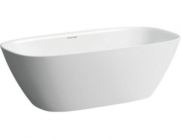 Laufen Ino White Freestanding Bath with Overflow and Feet