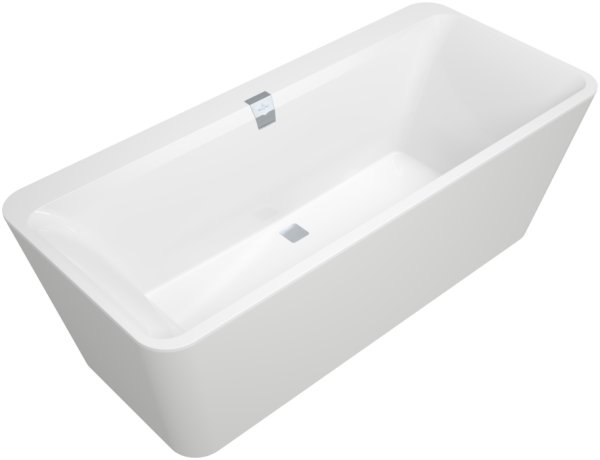 Villeroy & Boch Squaro Edge 12 1800 x 800mm Freestanding Bath - Stone White