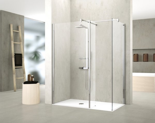 Novellini Kuadra HL Shower Panel with Fixed Deflector