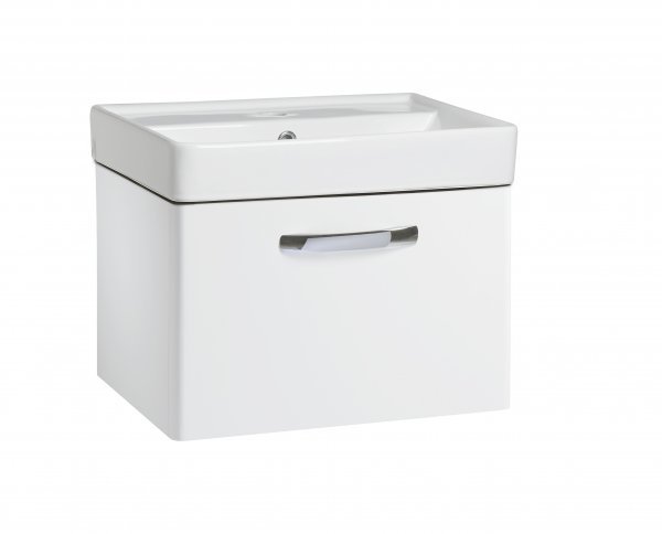 Tavistock Compass 500mm Wall Mounted Unit and Basin - Gloss White