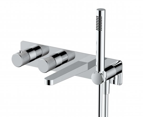 RAK Amalfi Horizontal Dual Outlet Thermostatic - Chrome