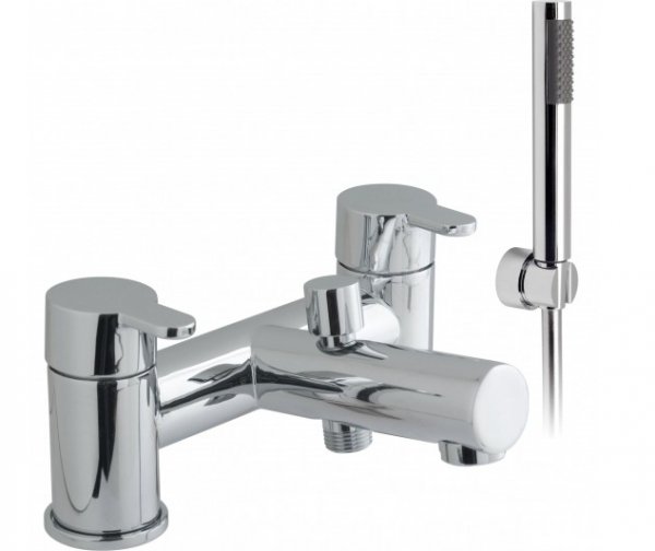 Vado Sense 2 Hole Bath Shower Mixer with Shower Kit