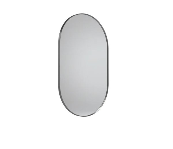 Tavistock Verge Pill 500 x 800mm Mirror - Gunmetal