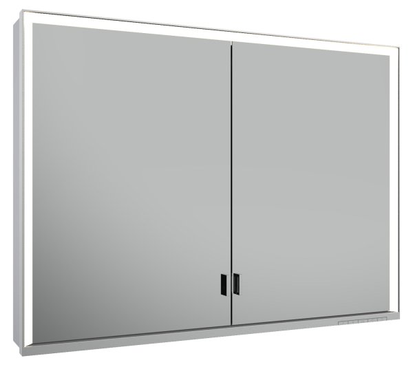 Keuco Royal Lumos 1000 x 735 x 165mm Mirror Cabinet - Anodised Silver