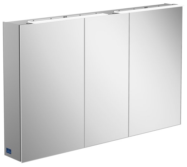Villeroy & Boch My View One 1200mm LED 3 Door Mirror Cabinet