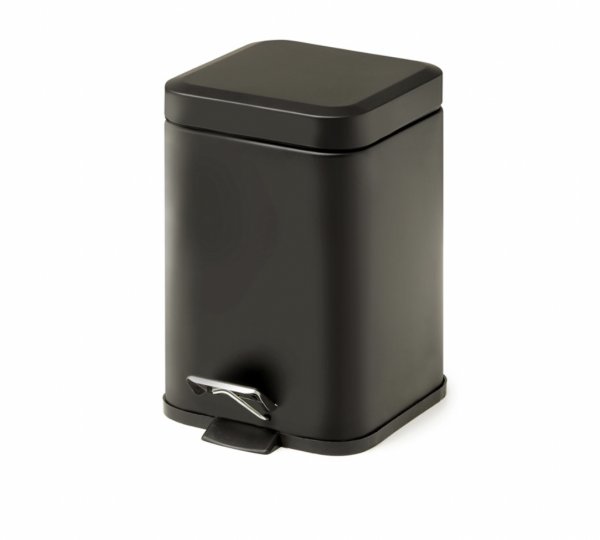 Origins Living 3L Square Pedal Bin Soft Close - Black