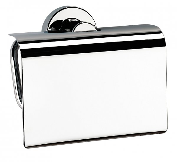 Origins Living Tecno Project Toilet Roll Holder with Flap - Chrome