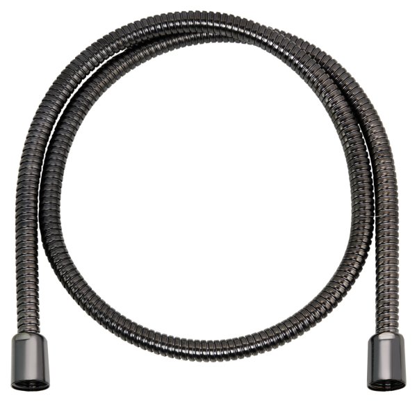 Keuco 1600mm Shower Hose - Brushed Black / Chrome