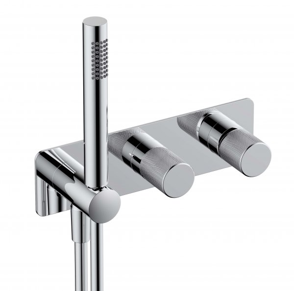 RAK Amalfi Horizontal Dual Outlet Thermostatic - Chrome