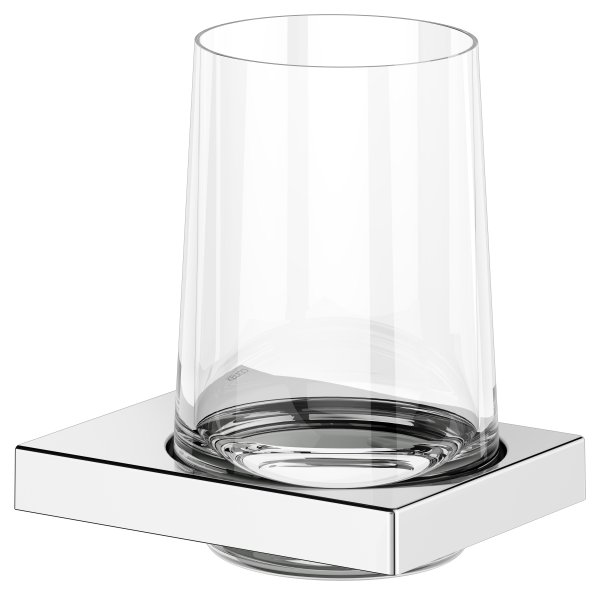 Keuco Edition 11 Tumbler Holder with Crystal Tumbler - Chrome