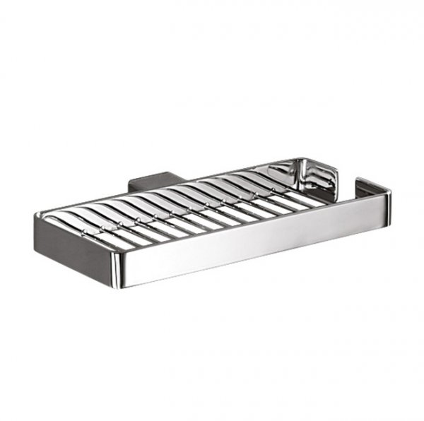 Origins Living Lounge Double Metal Soap Basket - Chrome