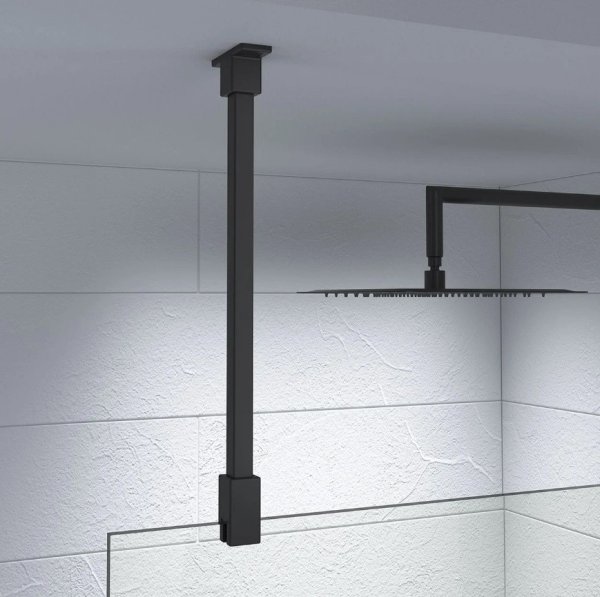 Kudos Ultimate Glass to Ceiling Stabilising Bar - Matt Black