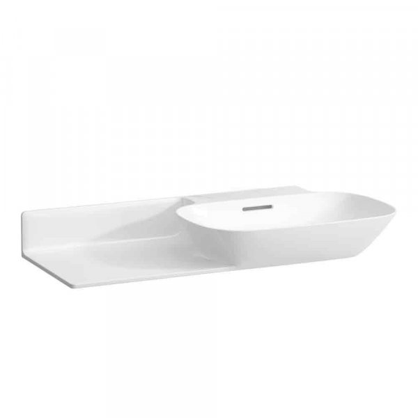 Laufen Ino White 900 x 450mm Basin with Left Hand Shelf - No Tap Hole