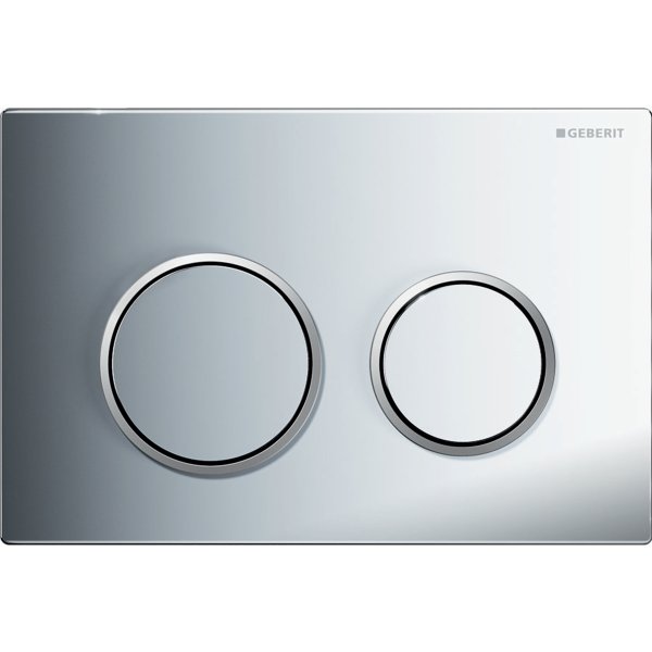 Geberit Omega 20 Gloss/Matt Chrome Dual Flush Plate