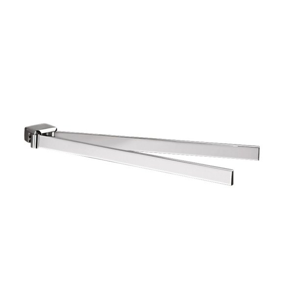 Origins Living Lounge Double Swing Towel Rail - Chrome