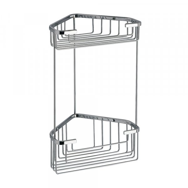 Origins Living Gedy Double Corner Deep Basket - Chrome