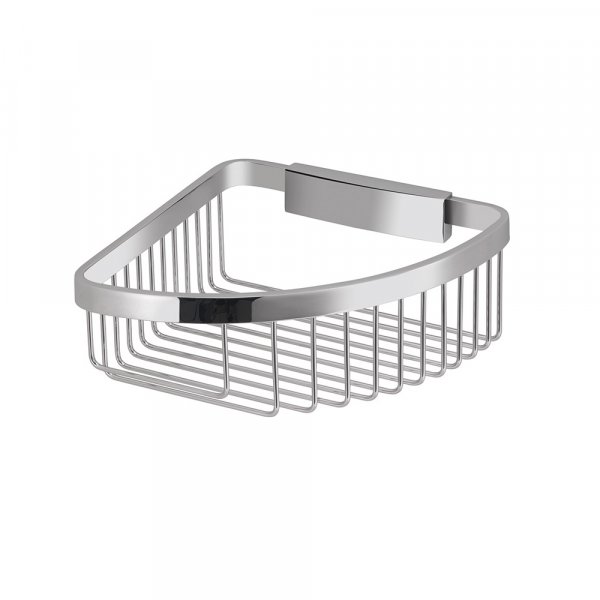 Origins Living Chrome Removable Corner Basket