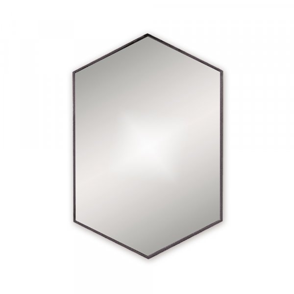 Origins Living Docklands Black Hexagonal Mirror