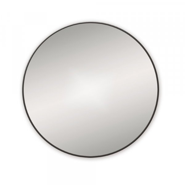 Origins Living Docklands Black 80cm Round Mirror