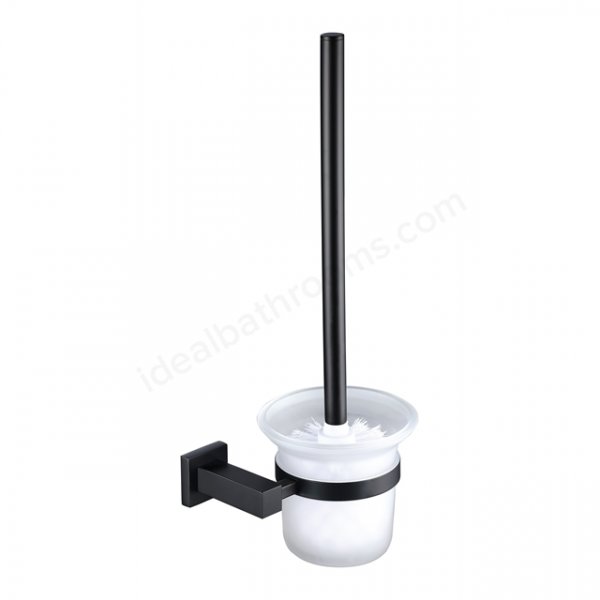 RAK Cubis Black Toilet Brush Holder