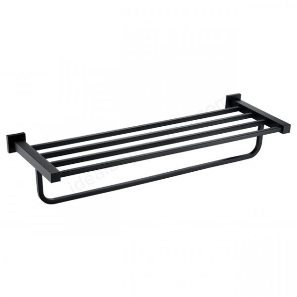 RAK Cubis Black Towel Shelf