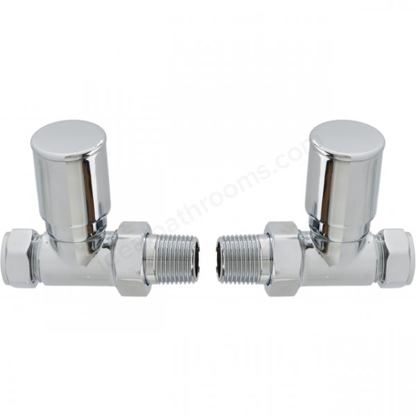 RAK Straight Round Head Radiator Valve