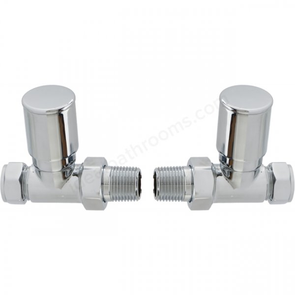 RAK Straight Round Head Radiator Valve