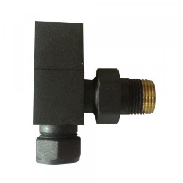 Essential 15mm Anthracite Square Angled Valve (Pair)