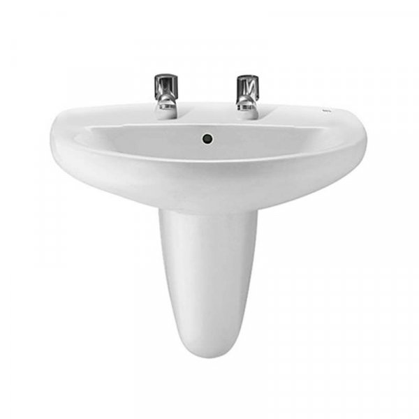 Roca Laura 560mm Basin 2 Tap Holes