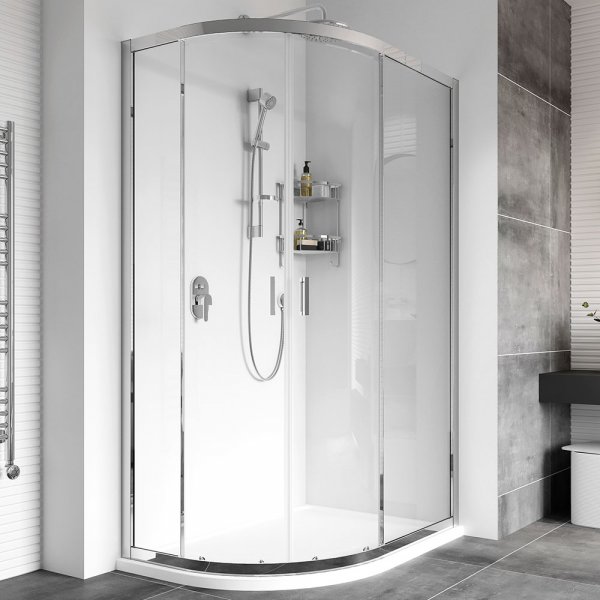 Roman Showers Haven Offset Double Door Quadrant Shower Enclosure - 900mm X 1200mm