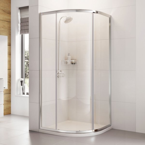 Roman Showers Haven One Door Offset Quadrant Shower Enclosure - 900mm X 800mm