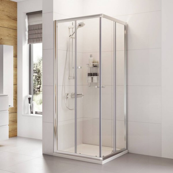 Roman Showers Haven Corner Entry Shower Enclosure - 900mm X 900mm