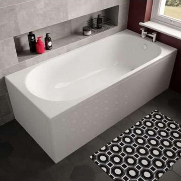 The White Space Arnold 1680 x 680mm Single Ended Rectangular Bath