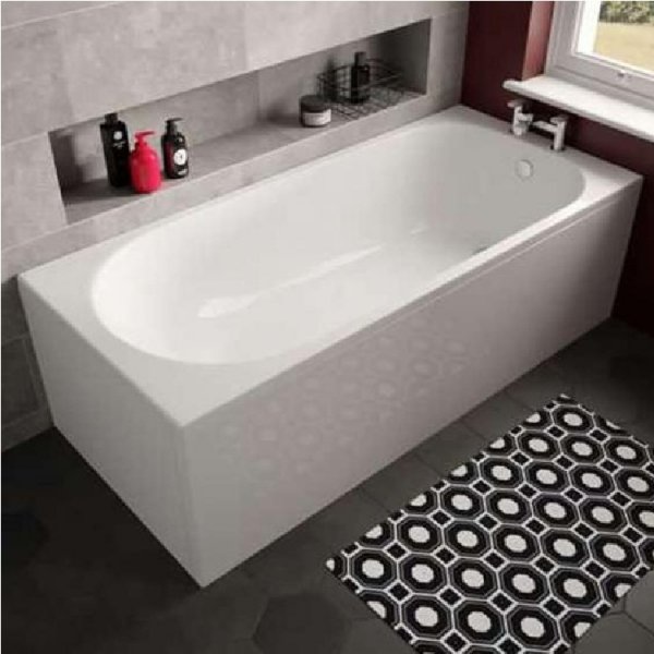 The White Space Arnold 1680 x 750mm Single Ended Rectangular Bath