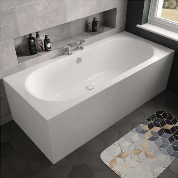 The White Space Magnus Double Ended Rectangular Bath - 1700mm X 700mm