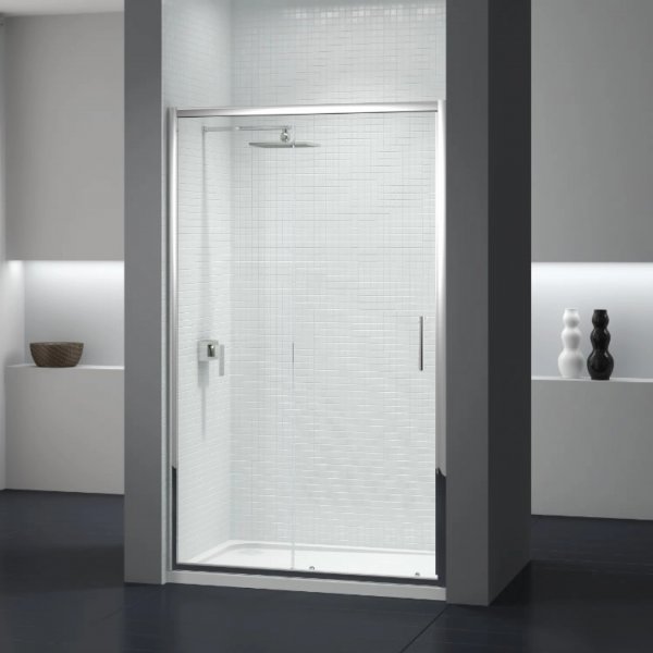 Sommer 8 Sliding Door Shower Enclosure 1000mm - Chrome