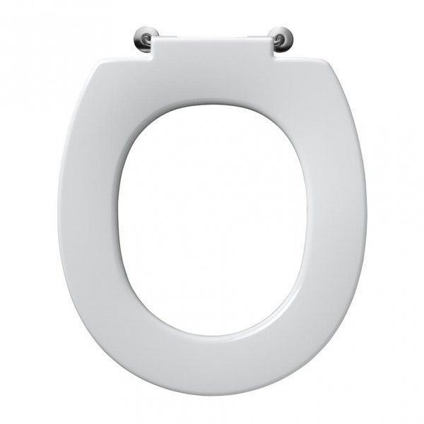 Armitage shanks Contour 21 Toilet Seat Only bottom fixing hinges - Black