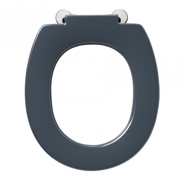 Armitage Shanks Contour 21 Toilet Seat Only Top Fixing Hinges & Retaining Buffers - Charcoal