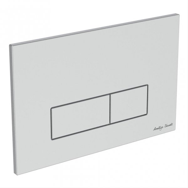 Armitage Shanks Oleas M2 Mechanical Dual Flushplate - Brushed Chrome