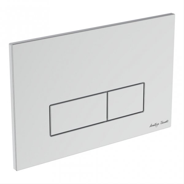 Armitage Shanks Oleas P2 Pneumatic Dual Flushplate - Chrome
