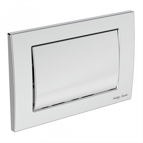 Armitage Shanks Septa Pro M2 Mechanical Metal Single Flushplate - Chrome